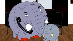 Five little Elephants jumping on the Bed - Children's Songs