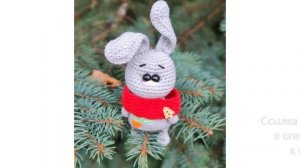 МК по вязанию амигуруми Зайка-брелок крючком. Автор: неизвестен