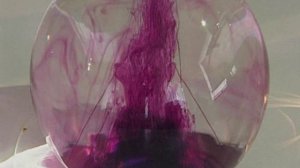 Химия. Опыты. Неорганика. Диффузия перманганата калия