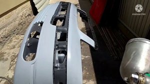 Т5 Транспортёр, Покраска бампера,  новый бампер для Транспортёра ®️