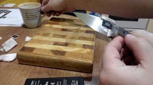 Логотип на клинке. Травление рисунка на металле.