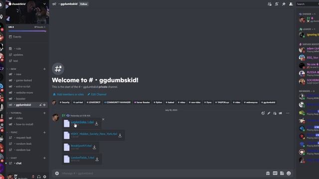 ROBLOX GAMES LEAKED DISCORD SERVER, SOUTH LONDON 2, HELLA OTHERS смотреть онлайн