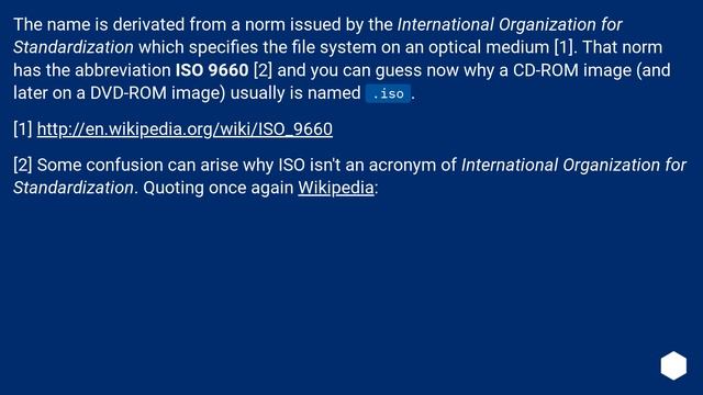 Why is a .ISO called a .ISO? смотреть онлайн