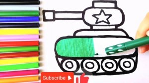 Как нарисовать танк шаг за шагом