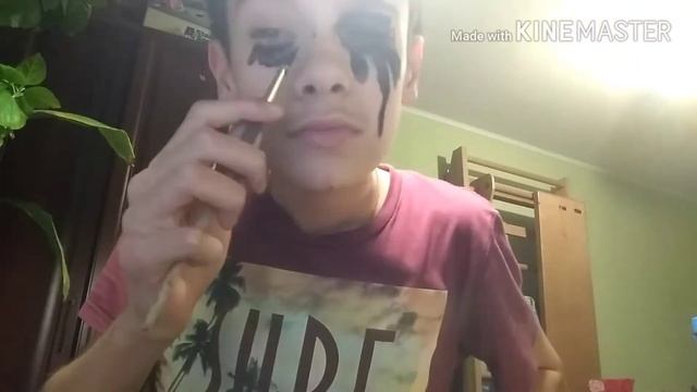 Рисуем страшное лицо без глаз смотреть онлайн