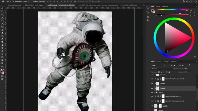 UNKNOWN SPACE / Sci-Fi Horror / Speed Art (Photoshop by @knzv.projects) смотреть онлайн