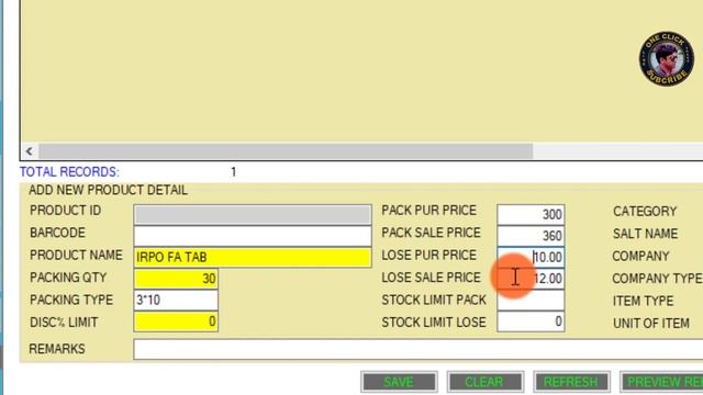 How to add new item in this software||Inventory Software System||One Click
