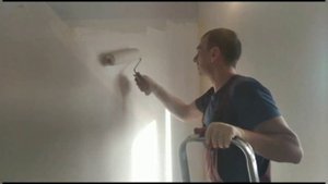 покраска стены в разные цвета