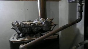 Бак от банной печи плохо нагревается. Улучшение циркуляции заменой полипропилена на сталь.