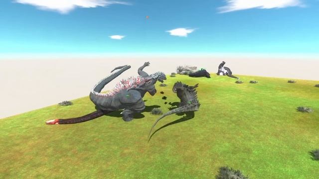 EVOLUTION of GODZILLA'S ATOMIC BREATH: Comparison Who is Strongest - Animal Revolt Battle Simulator смотреть онлайн