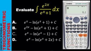 INTEGRATION PART 2: CALCULATOR TECHNIQUES ON INDEFINITE INTEGRATION OF TRIGONOMETRIC FUNCTIONS