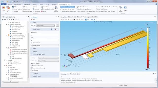 Postprocessing Results in COMSOL Multiphysics (7/8)