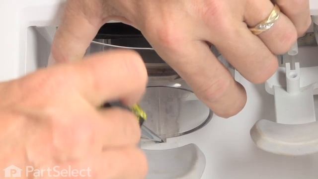 Refrigerator Repair - Replacing the Ice Guide Whirlpool Part 2180224