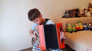 "Тонкая рябина" на баяне!