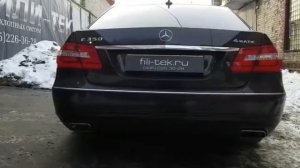Рычащий выхлоп на Mercedes E350 W212