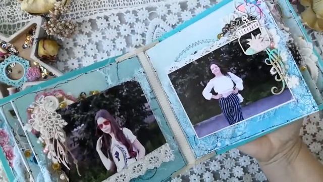 Фотоальбом своими руками в стиле бохо. Скрапбукинг