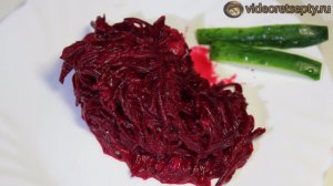 Салат из свеклы - Beetroot salad