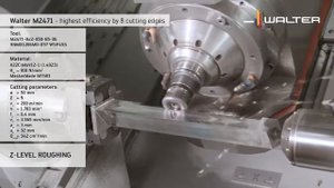 Обработка турбинных лопаток - фрезеруем с помощью Walter M2471