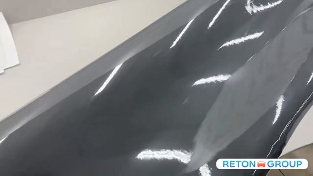 Виниловая плёнка глянцевая: серая Reton Group / винил на авто / самоклеющаяся пленка для мебели