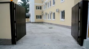 Автоматические ворота из профнастила