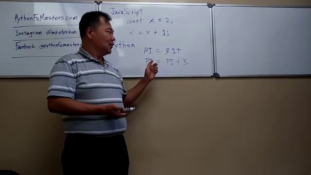 Constant Variables | Python vs. JavaScript | Coding Class with The Code Doctor