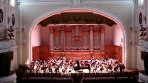 Репетиция оркестра в Большом зале консерватории