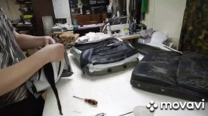 Перетяжка офисного кресла своими руками.