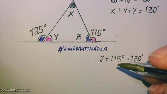 Aprenda: Soma dos ângulos internos e soma dos ângulos externos de um triângulo. смотреть онлайн