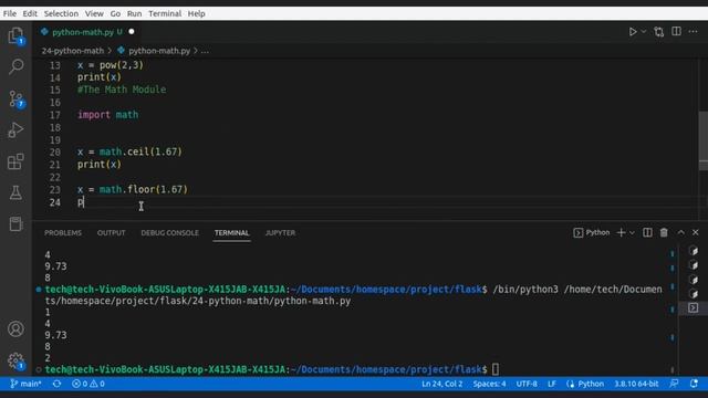 Python Math Module | Import Math Module In Python | For Beginners | Web Development Lecture - 24