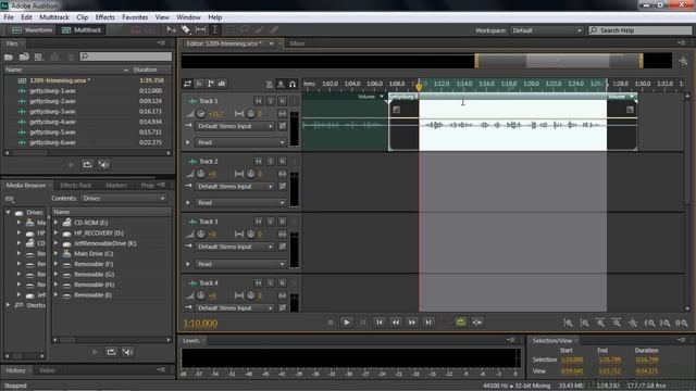 Adobe Audition CC Tutorial | Trimming, Splitting And Nudging Clips смотреть онлайн