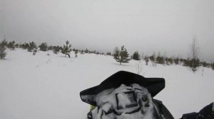 Виражи на снегоходе Polaris SKS 850