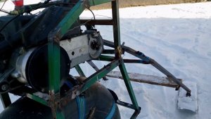 Снегоход с двигателем от скутера СВОИМИ РУКАМИ