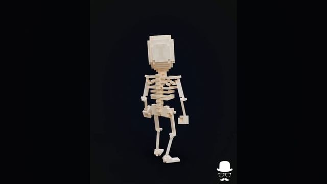 Magicavoxel - Sceleton Voxel character with Voxedit animations for Low Poly Voxel Games Like Sandbo