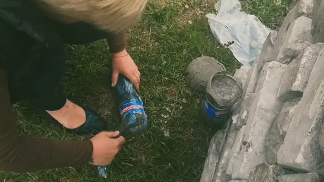 Начало строительства дачи. Самодельный гриб для клумбы смотреть онлайн