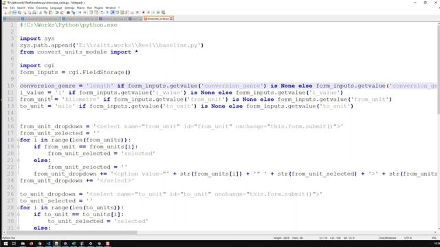 Unit Converter Web Application Version 6 | Learn Python From Scratch 24 | Kovolff