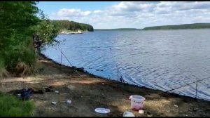 Верхне-Сысертское водохранилище . Рыбалка на донки. ЛОВЛЯ НА ФИДЕР И ПЕНОПЛАСТ