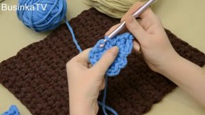 Снежинка из трикотажной пряжи крючком (мастер-класс).