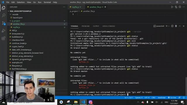 Git: Basic commands (init, add, commit, status, log) смотреть онлайн