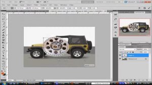 How to change the rims of a vehicle on photoshop