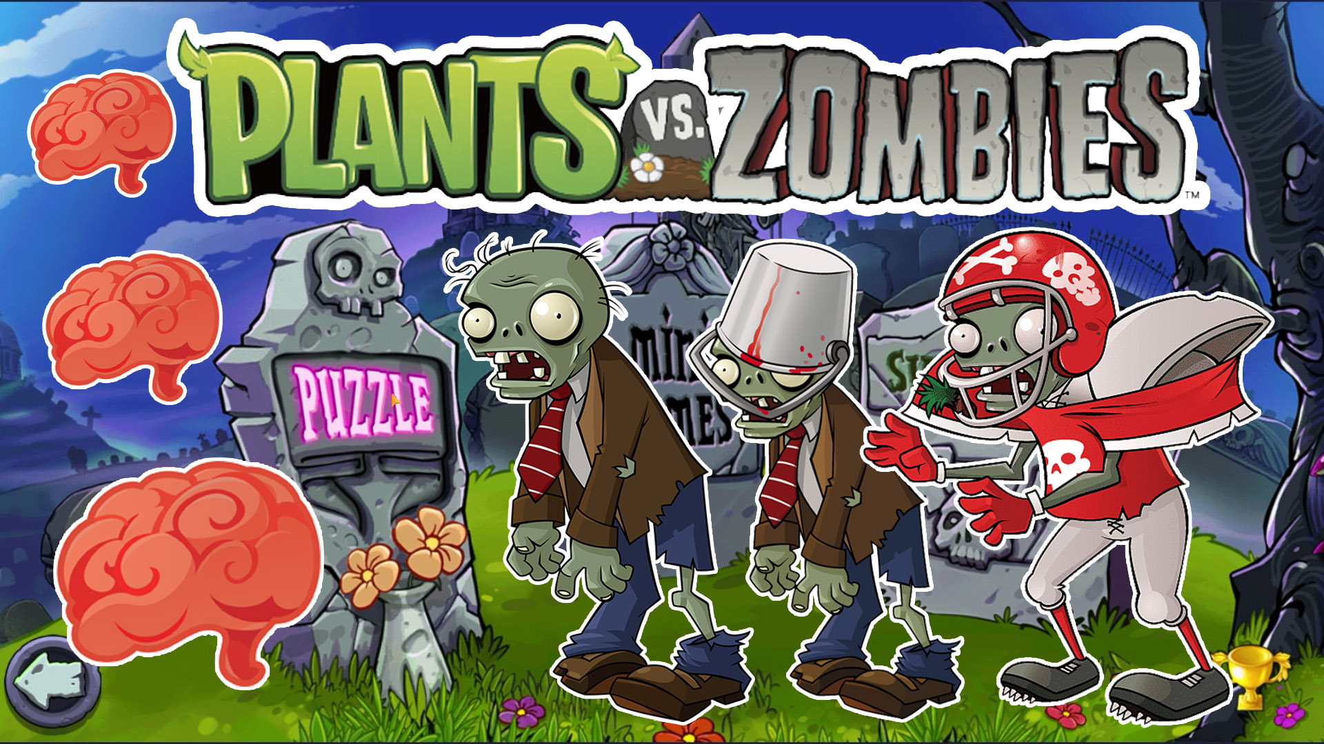 Игра зомби мультяшная. Растения против зомби пазлы. Растения против зомби пазлы Зомбуги.