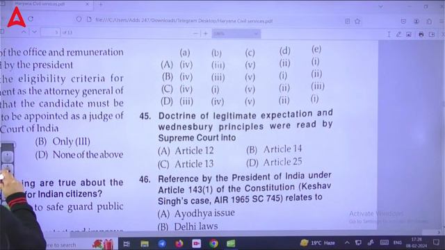 Haryana Judiciary Exam 2024 | HJS Revision Series | Important MCQs | By Aakriti Magotra