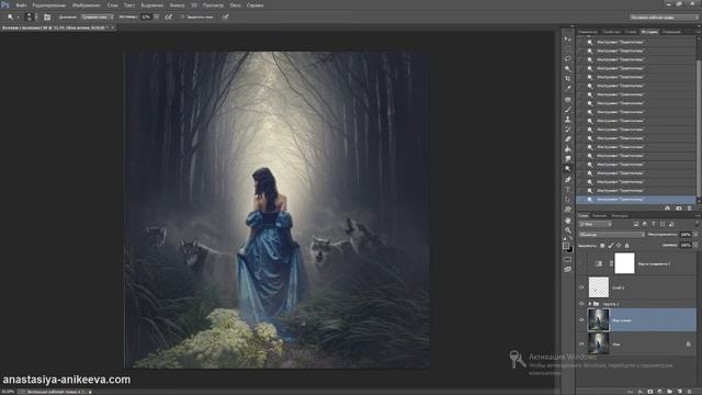 Коллаж в Photoshop Forest. Часть 12 смотреть онлайн