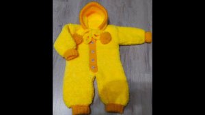 Детский комбинезон спицами. Мастер-класс. 3 часть.