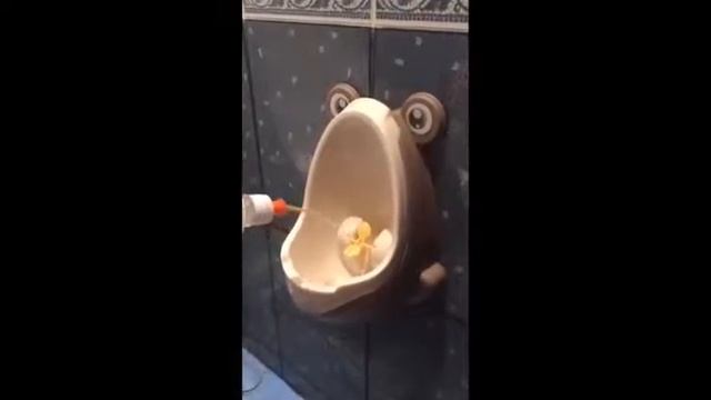 Писсуар с прицелом Лягушка коричневый Roxy Kids смотреть онлайн