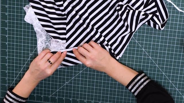 Как сшить необычную футболку своими руками? Часть 5. О том, как обрабатывать низ изделия.