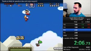Anti-Piracy Screen in 3:27.7 -- Super Mario All-Stars + Super Mario World Speedrun