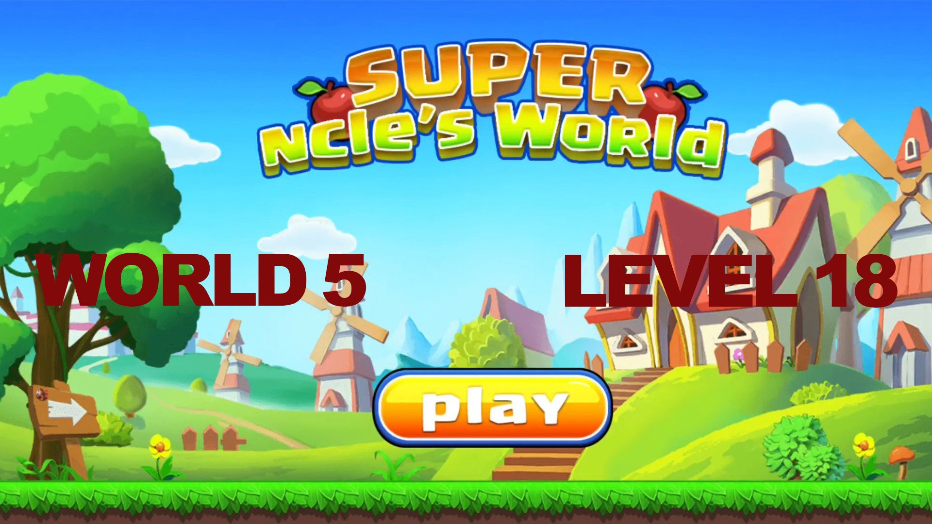 Super ncle's  World 5. Level 18.