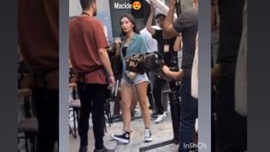 Неслихан Атагюль на съёмках