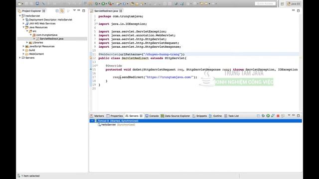Java Servlet 13 - Redirect Chuyển hướng trang web trong Java Servlet - Trung Tâm Java Master смотреть онлайн