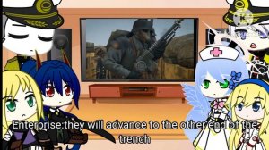 gacha life reaction video(W40k death korps of krieg)(Infinite Stratos,Azur Lane, Arknights,BA)